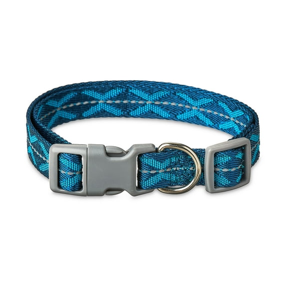 Reflective Nylon Dog Collar – Blue